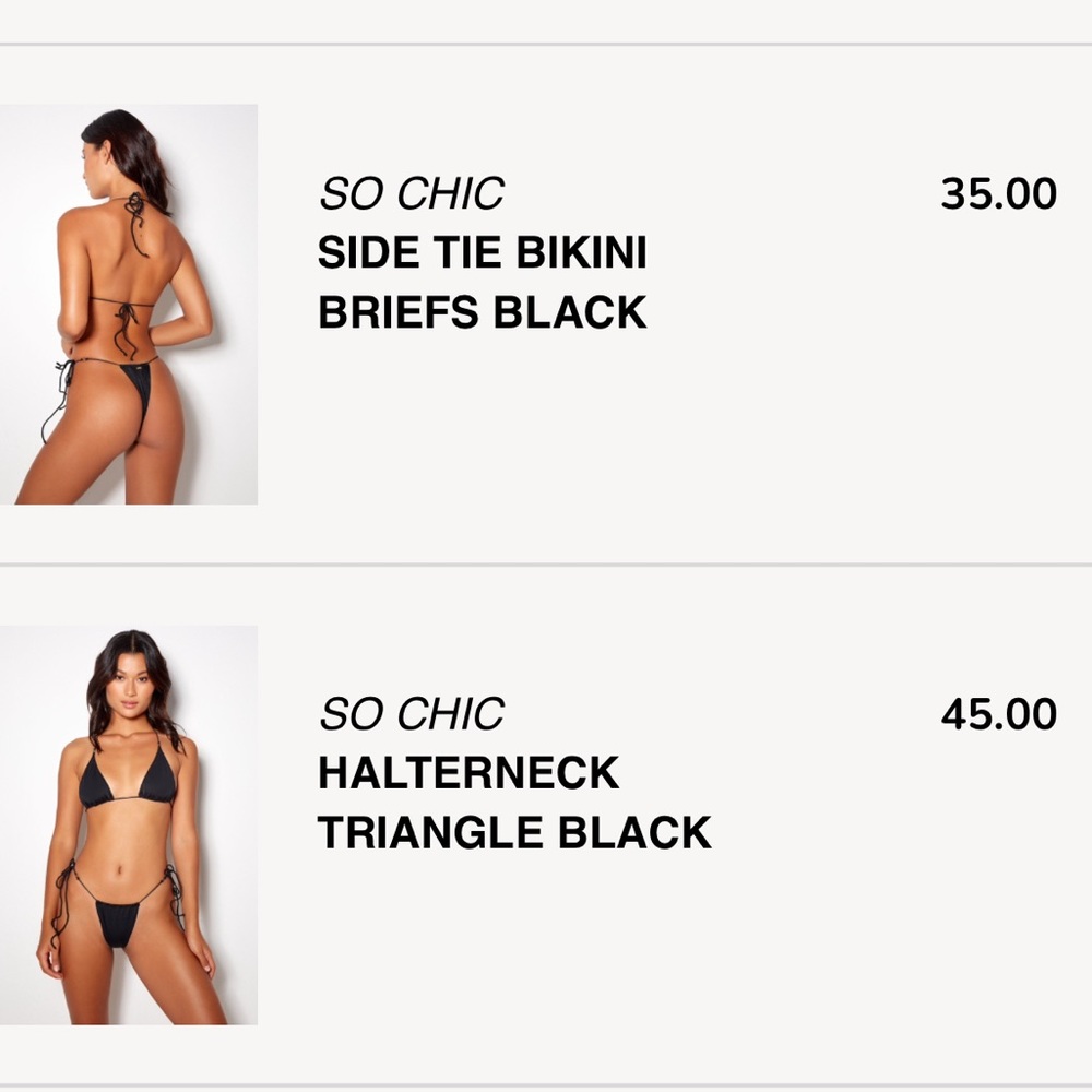 Brand new never worn Gooseberry Intimates Bikini